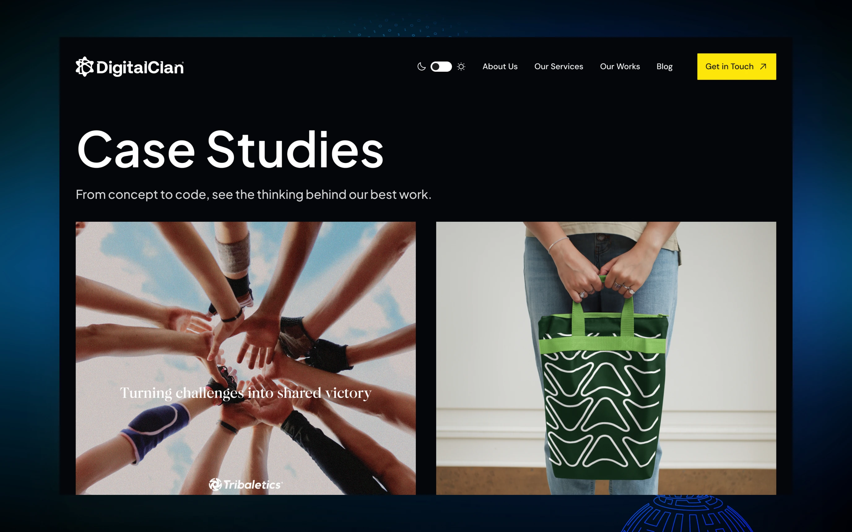 Case studies page