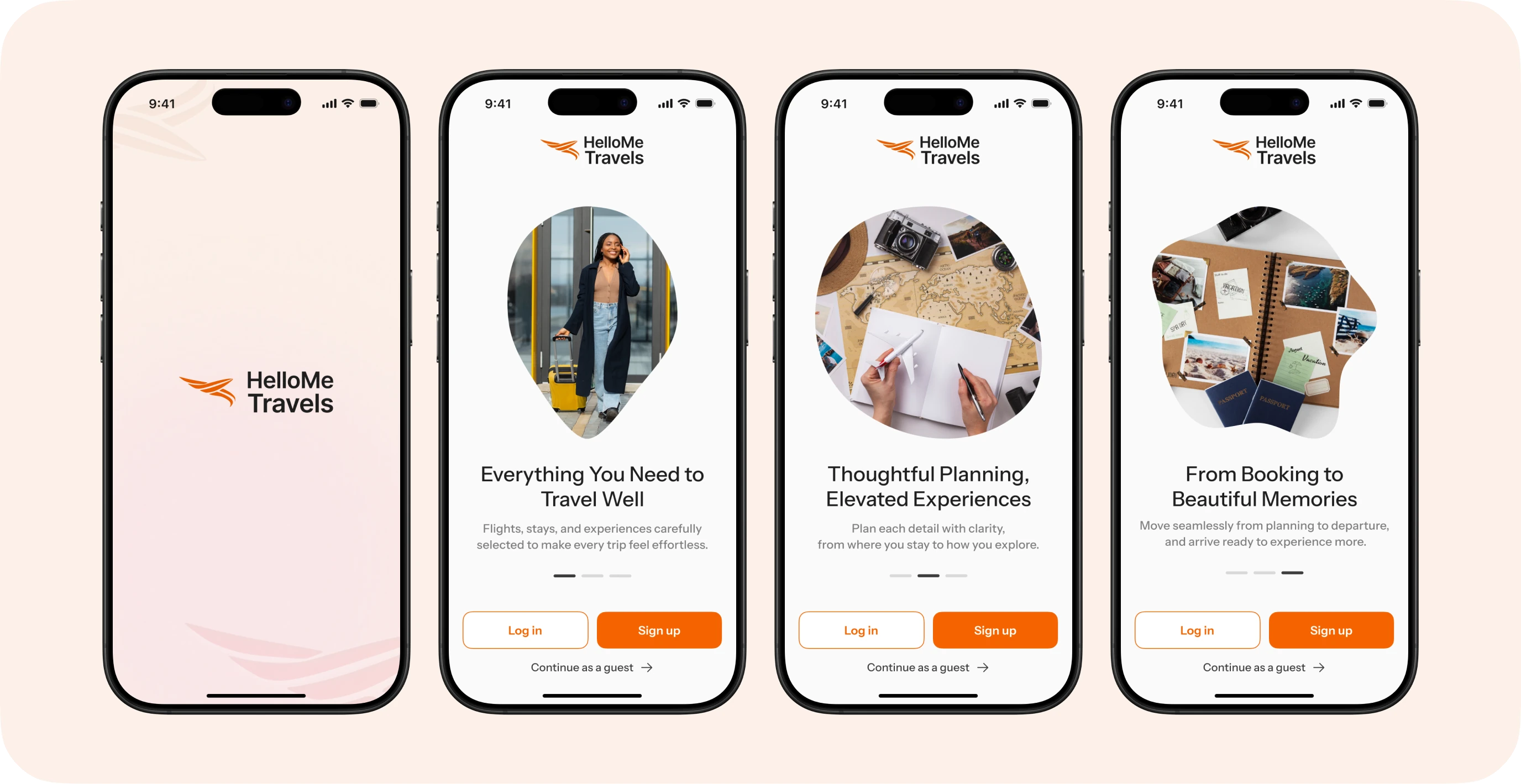 Onboarding screens
