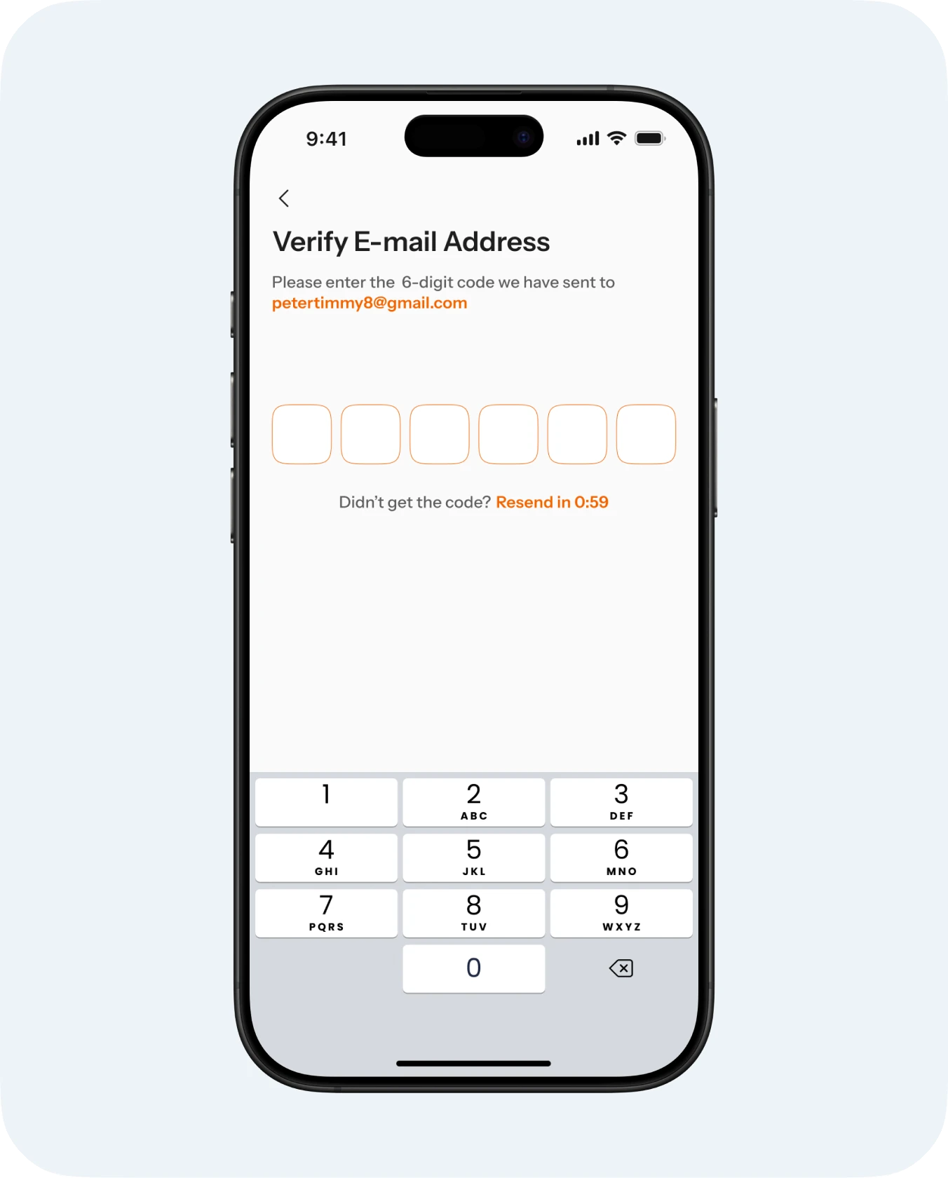 Sign-up and email verification (2 of 2)