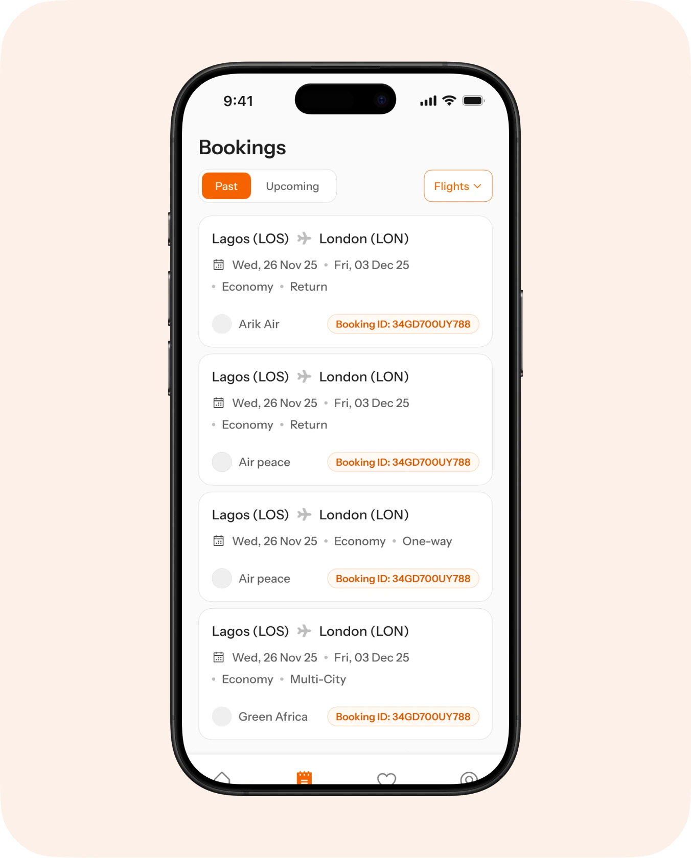 Bookings and wishlists (1 of 2)