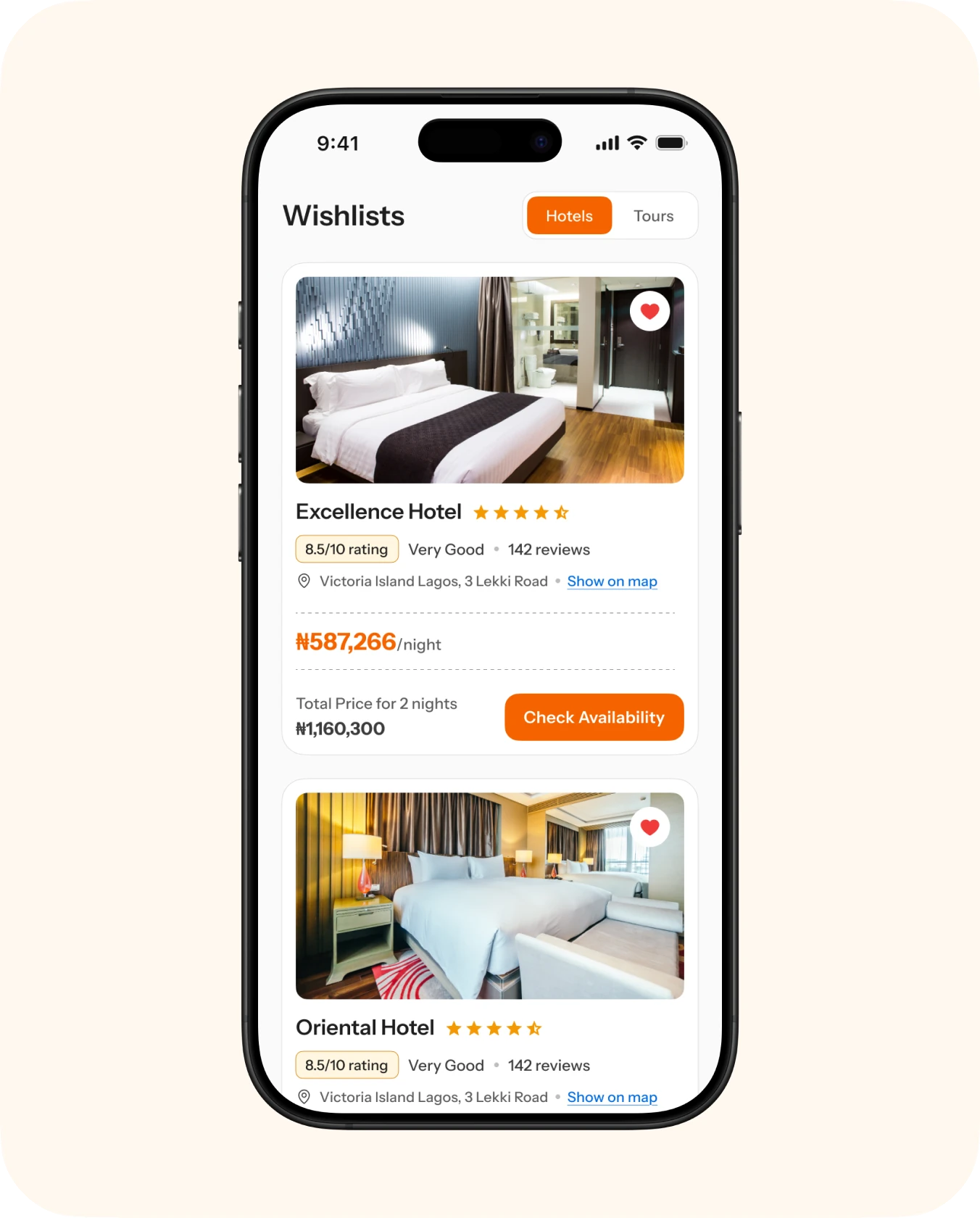 Bookings and wishlists (2 of 2)