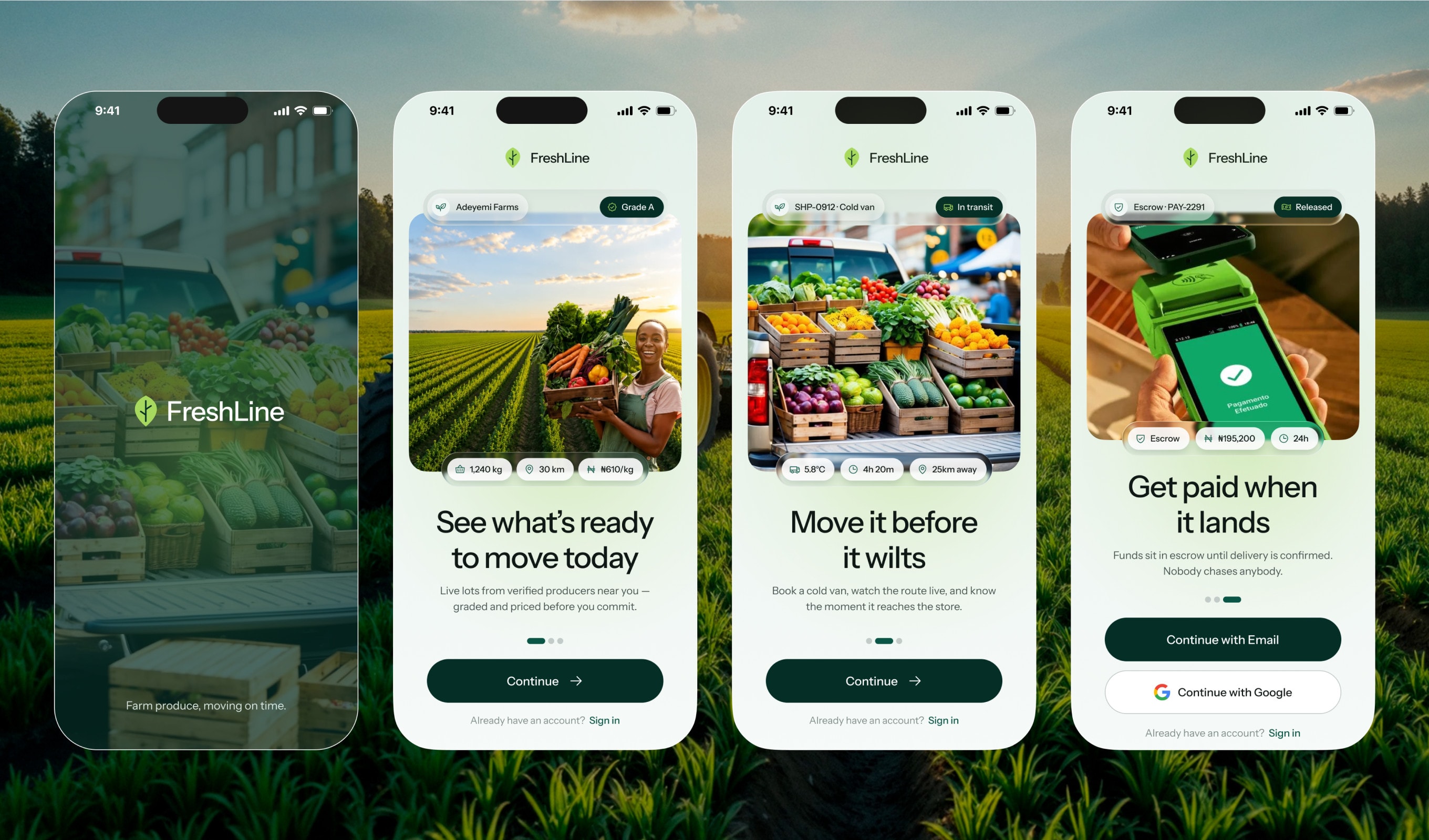 FreshLine — Agri supply chain, from farm gate to buyer