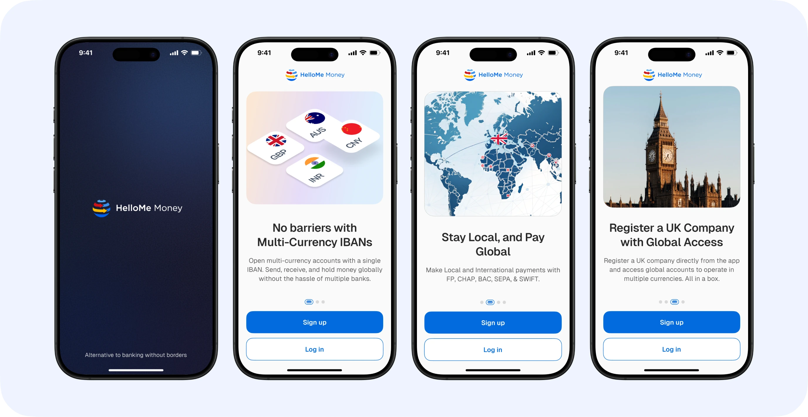 Splash and onboarding screens