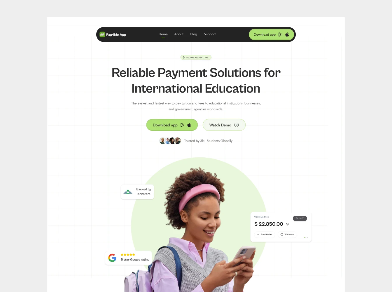 Education payments website: “Reliable Payment Solutions for International Education”